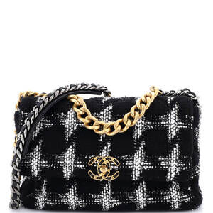 Chanel 19 Flap Bag Quilted Tweed Large #215554C47B